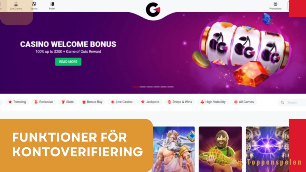 Funktioner för kontoverifiering