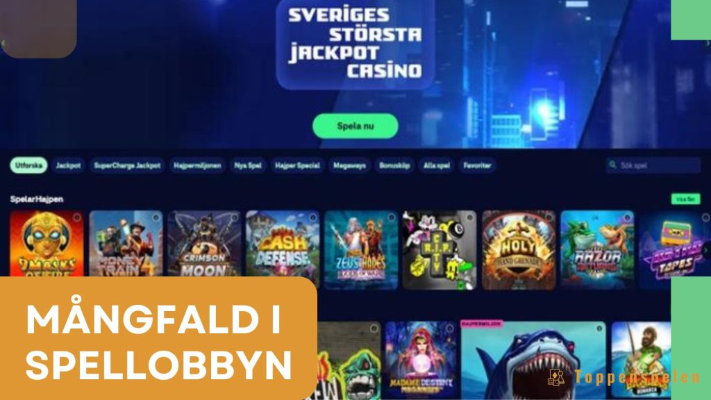 Mångfald i spellobbyn Hajper
