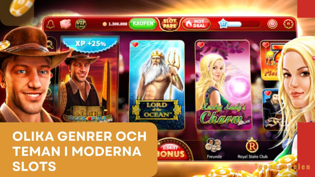 Olika genrer och teman i moderna slots